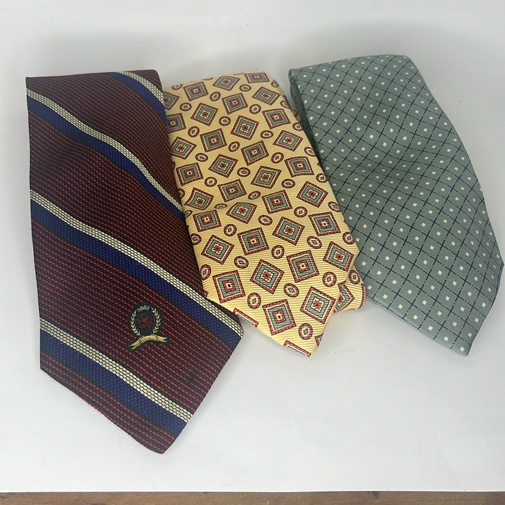 Tommy Hilfiger and Polo by Ralph Lauren Designer Tie bundle 100% silk